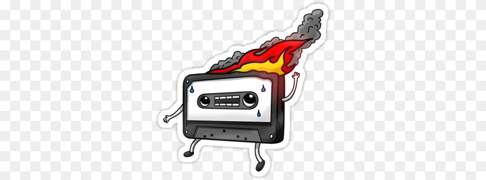 New Dj Mix Mixtape On Fire Cartoon, Cassette, Dynamite, Weapon Free Transparent Png