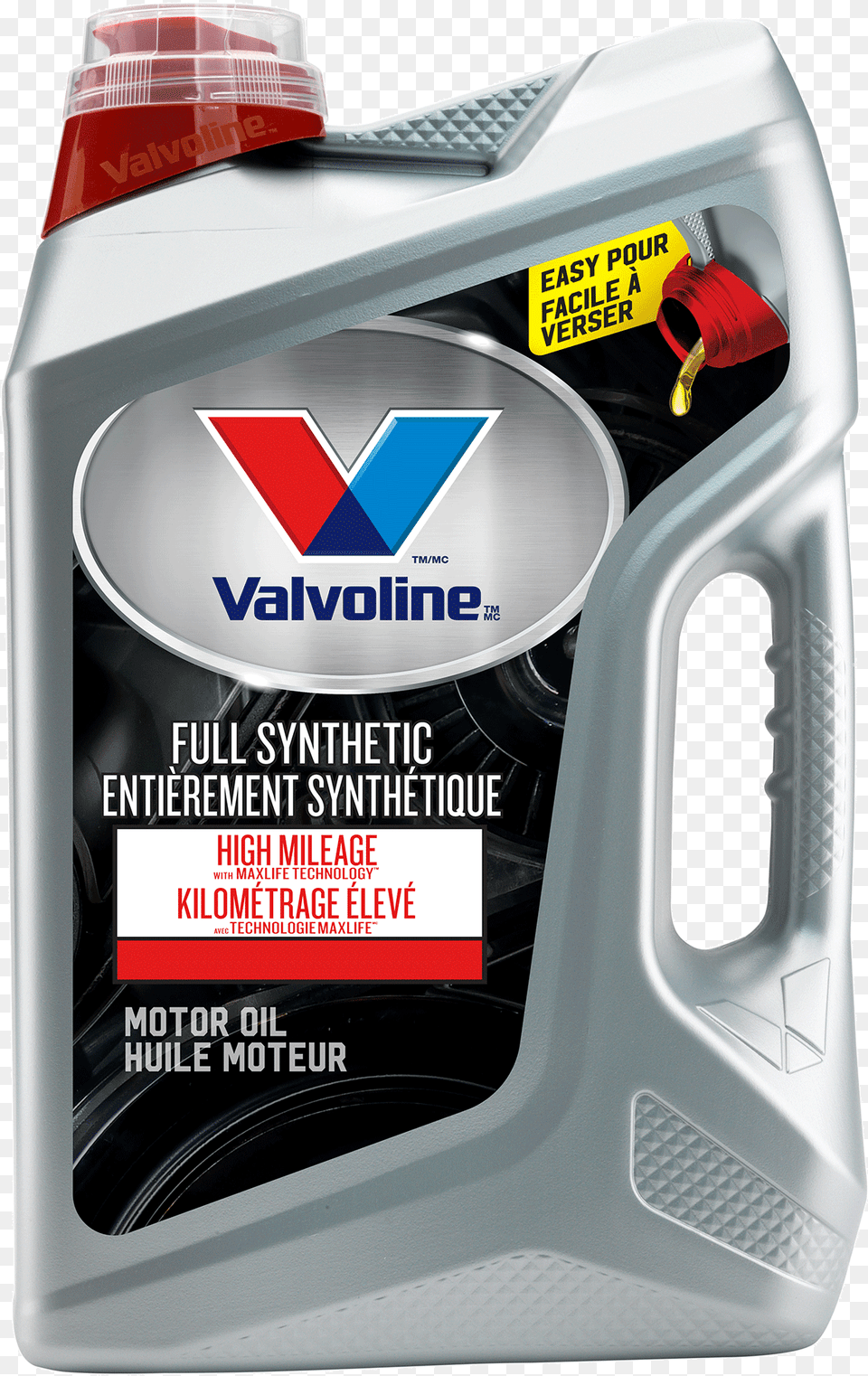New Easy Pour Bottle Valvoline Full Synthetic High Mileage, Car, Transportation, Vehicle Png