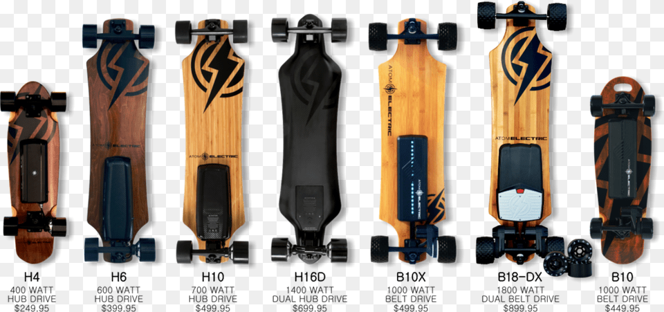 New Electric Line Atom H4 Electric Skateboard Png