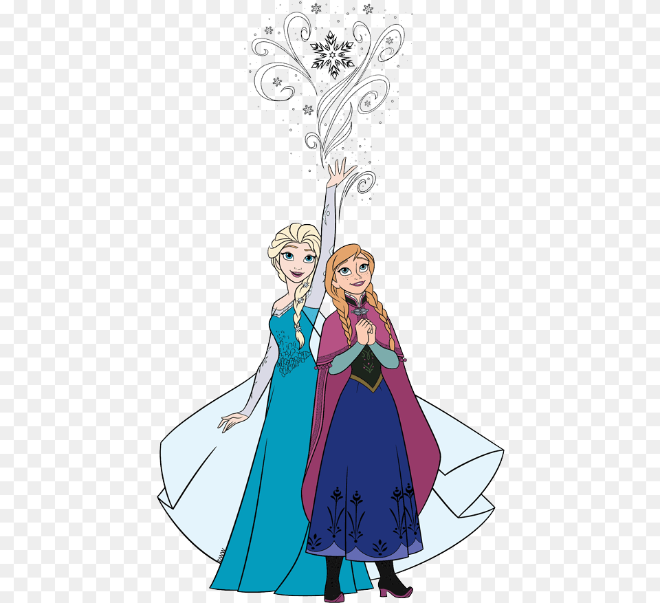 New Elsa Anna Elsa Anna Illustration, Book, Publication, Comics, Adult Png