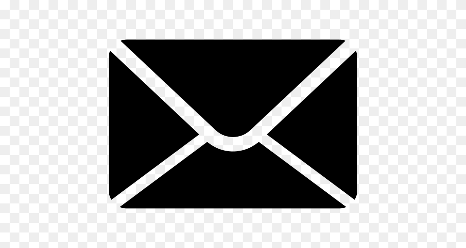 New Email Interface Symbol Of Black Closed Envelope Icon, Gray Png