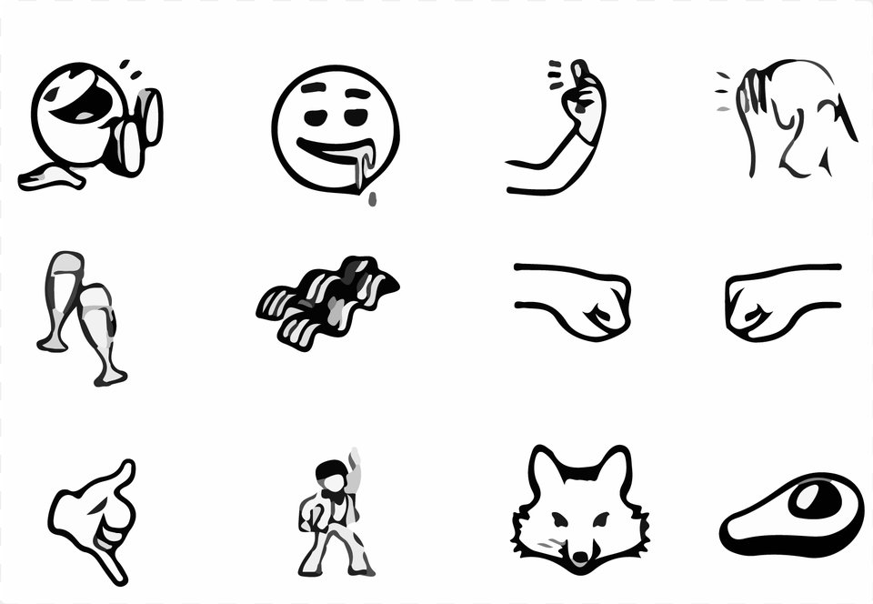 New Emoji In, Stencil, Art, Person, Drawing Free Transparent Png