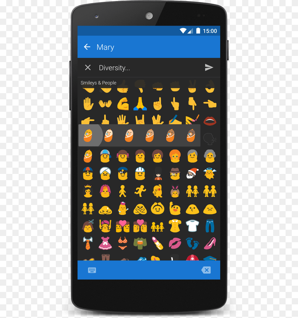 New Emojis On Android With Textra Emojis De Lg, Electronics, Mobile Phone, Phone, Person Free Transparent Png