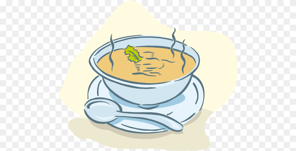 New England Chowder Bowl, Cutlery, Dish, Food, Meal Free Transparent Png