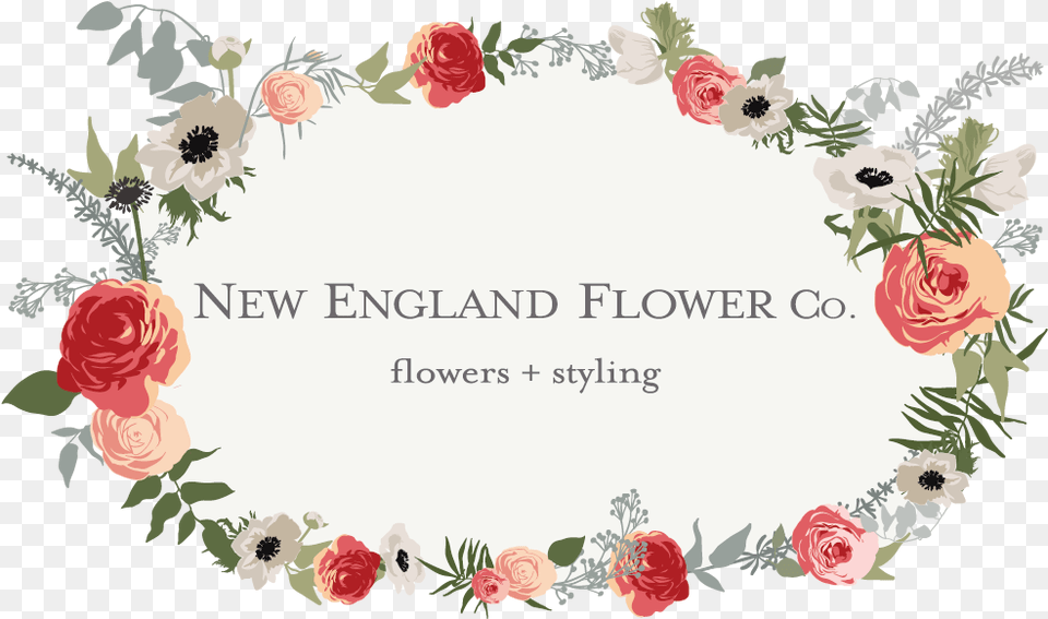 New England Flower Co Logo Garden Roses, Art, Floral Design, Graphics, Pattern Png Image