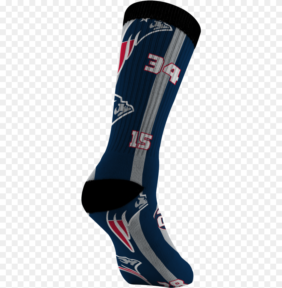 New England Patriot Football Socks Patriots Baby Tom Brady Unisex, Clothing, Hosiery, Sock, Person Png Image
