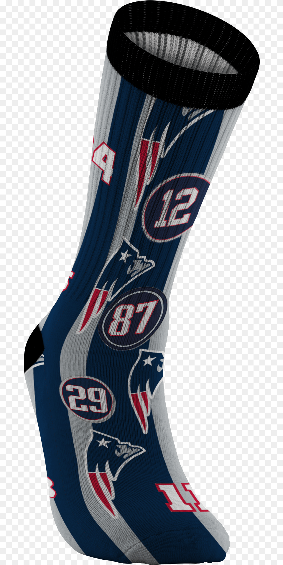 New England Patriot Football Socks Unisex, Clothing, Hosiery, Sock, Person Free Png Download