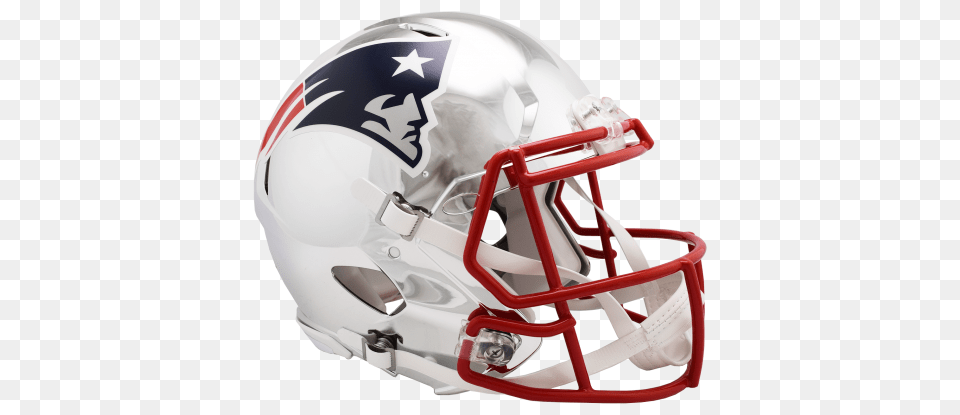 New England Patriots Chrome Alternate Speed Authentic Helmet, American Football, Football, Football Helmet, Sport Free Png Download