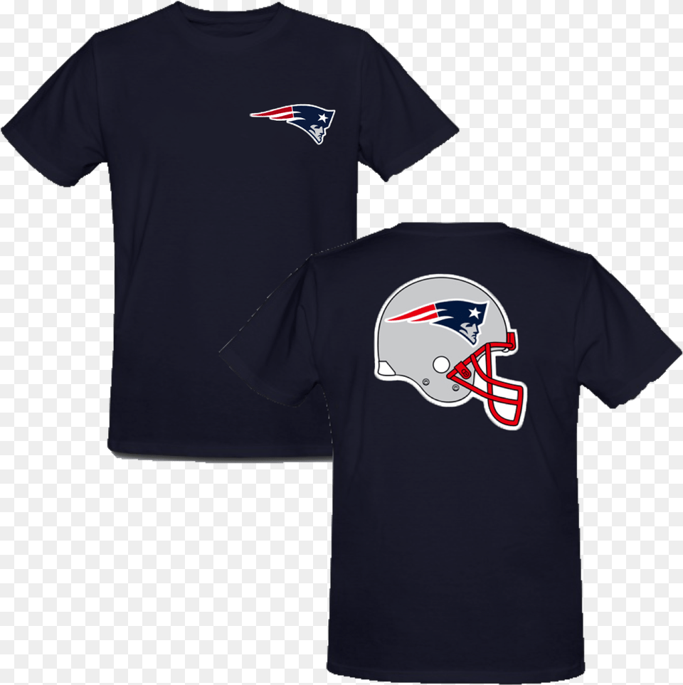 New England Patriots Majestic Nfl Helmet Logo T Shirt Seattle Seahawks, Clothing, T-shirt Free Transparent Png