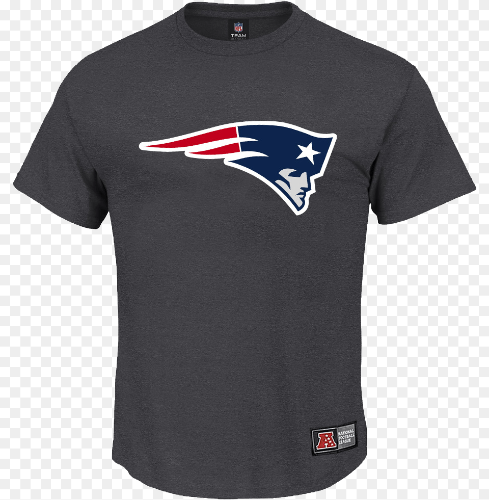 New England Patriots Nfl Team Apparel T Shirt Charcoal Gary Numan Telekon T Shirt, Clothing, T-shirt Free Png Download