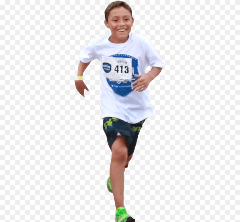 New England Running Kid, T-shirt, Shorts, Clothing, Person Png