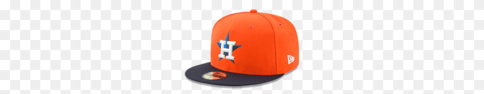 New Era Houston Astros Alternate Orange Navy Cap Mlb Baseball, Baseball Cap, Clothing, Hat, Hardhat Png Image