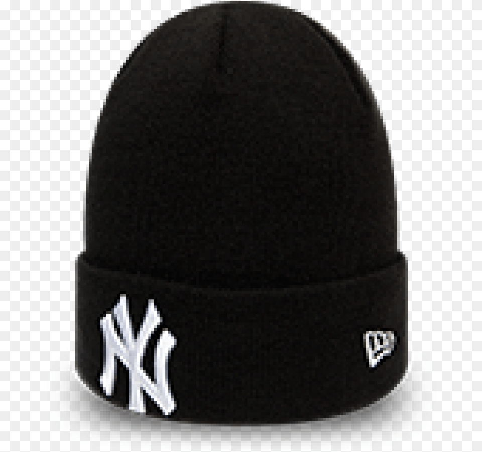 New Era League Essential Cuff Knit York Yankees Black New Era, Beanie, Cap, Clothing, Hat Free Png