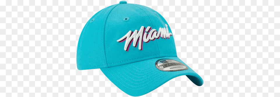 New Era Miami Heat Nba Authentics City Series 9twenty Adjustable Cap Baseball Cap, Baseball Cap, Clothing, Hat Free Png Download
