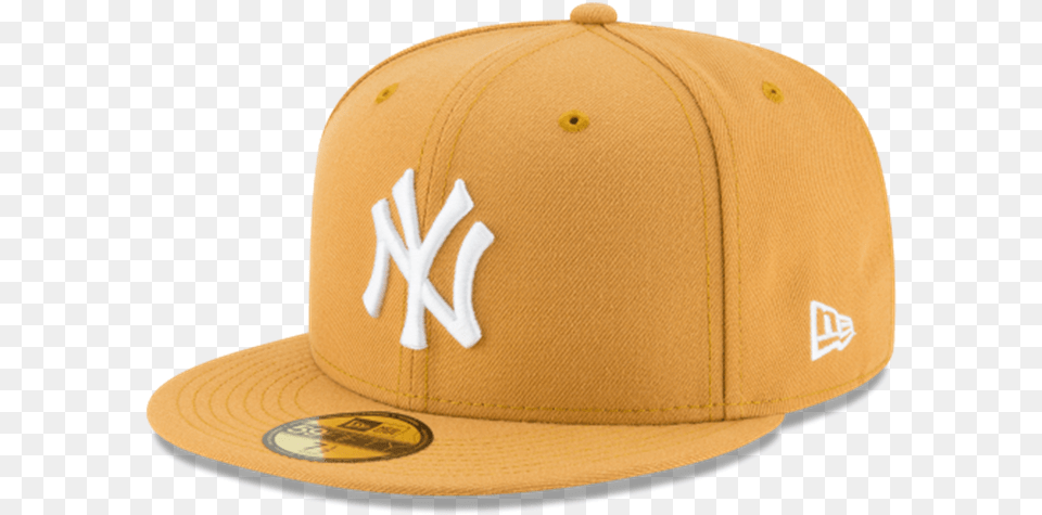 New Era Timberland Tan Color New York Yankees 59fifty New Era New York Yankees Cap, Baseball Cap, Clothing, Hat Png Image