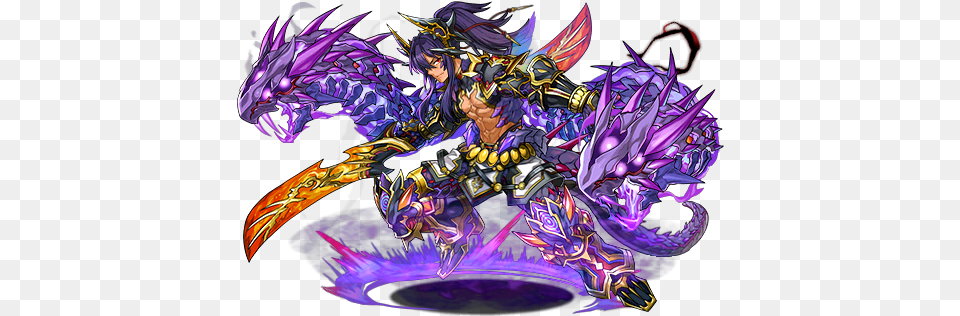 New Evolutions And Assist From Anniversary Stream Puzzle And Dragons Typhon, Dragon, Purple, Adult, Bride Png