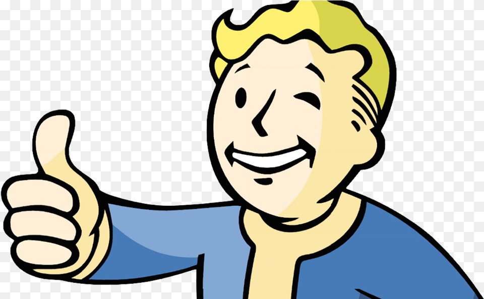 New Fallout 4 Bobbleheads Available For Vault Boy Thumbs Up, Body Part, Finger, Hand, Person Free Png Download