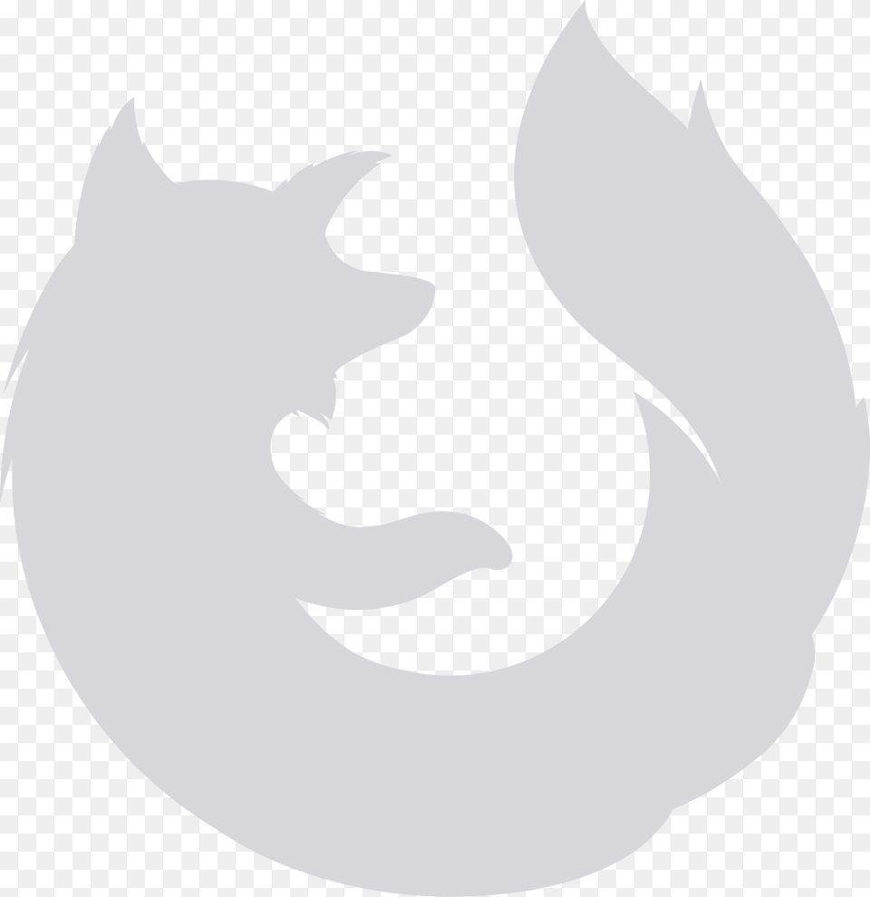 New Firefox Logo White, Animal, Fish, Sea Life, Shark Free Png
