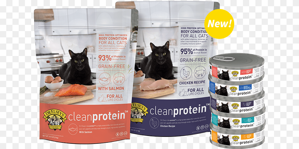New Food Northland Natural Dr Elsey Cat Food, Advertisement, Poster, Animal, Mammal Png Image