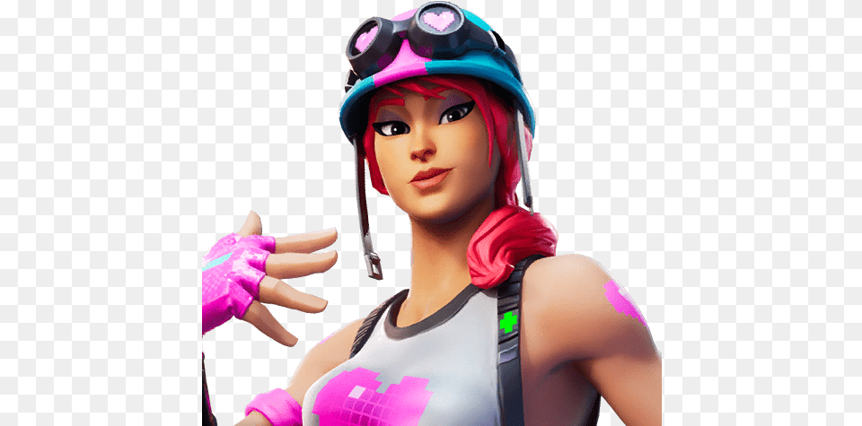 New Fortnite Bullseye Skin Style Available Now Valentines Bullseye Pixel Heart Fortnite, Adult, Female, Person, Woman Png