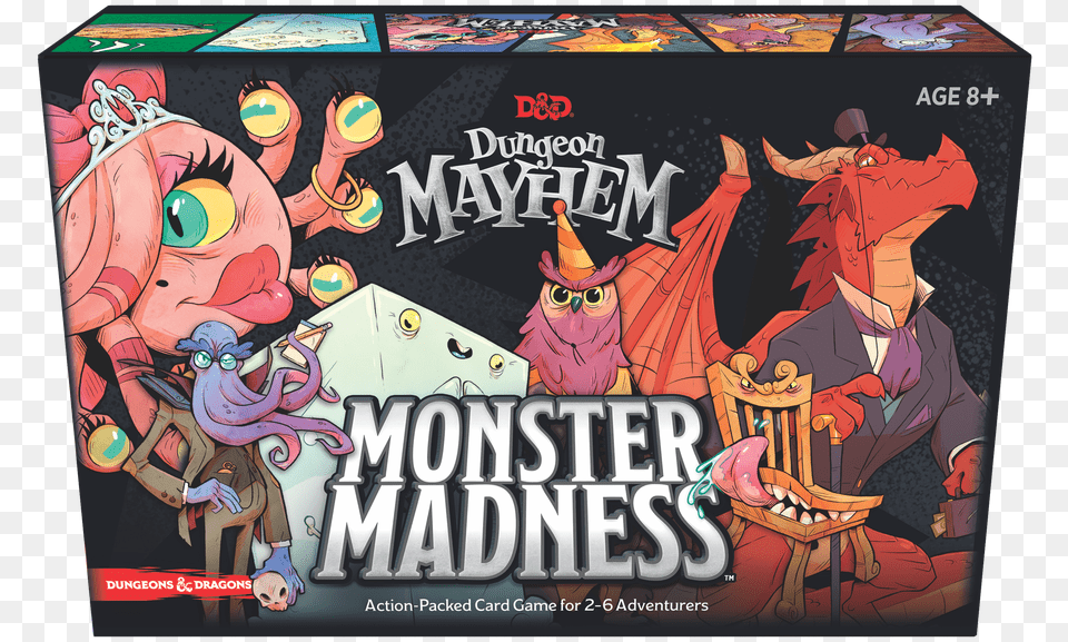 New Games Dungeon Mayhem Monster Madness, Book, Comics, Publication, Person Free Png