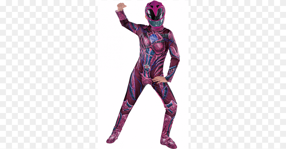 New Girls Pink Ranger Costume Party City Costumes Pink Power Ranger, Clothing, Sleeve, Long Sleeve, Person Free Png