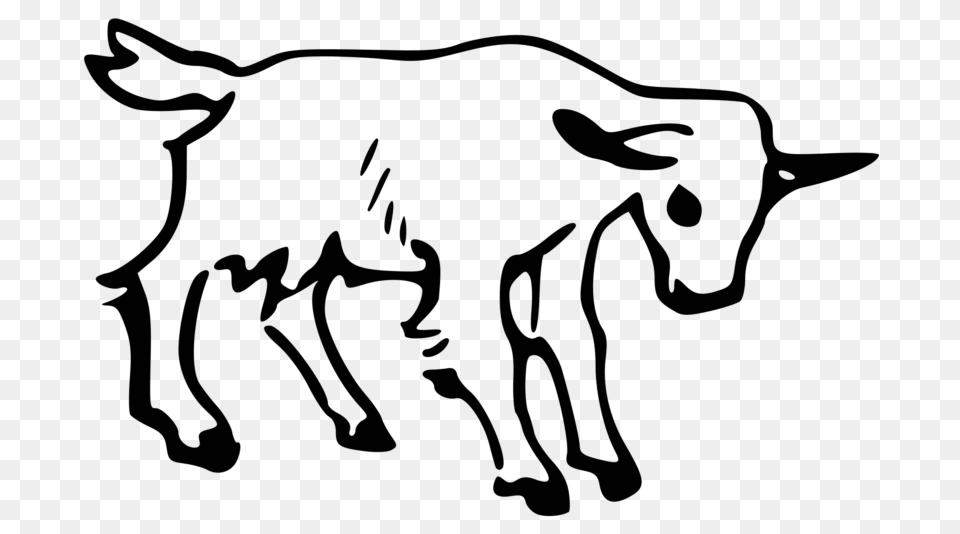 New Goat Clipart Black And White Images, Silhouette, Animal, Mammal Free Png