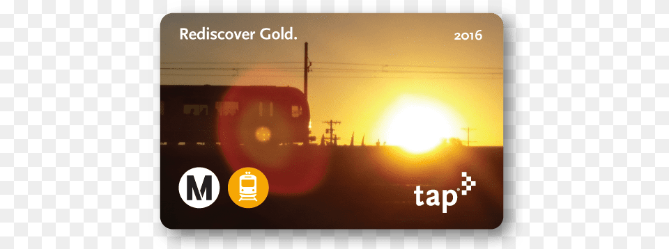New Gold Line Commemorative Tap Card The Source La Metro, Flare, Light, Nature, Outdoors Png