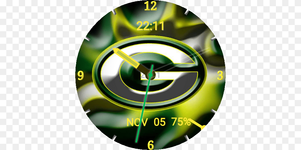New Green Bay Packers Handmade Green Bay Packers Nfl Football Team League, Analog Clock, Clock, Disk, Hockey Free Png