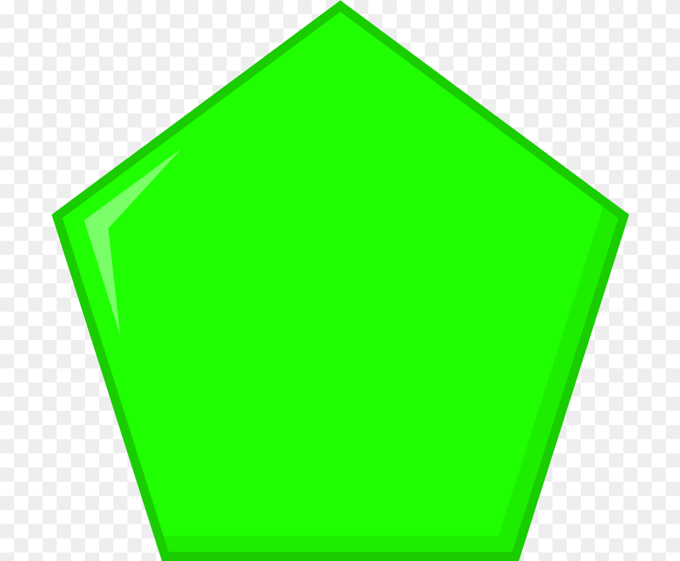 New Green Pentagon Body Bfdi Pentagon Free Png