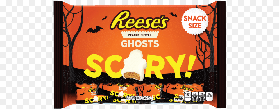 New Halloween Candy 2017 Reese39s White Chocolate Ghosts Reese39s Peanut Butter Cups, Sweets, Food, Snack, Adult Free Transparent Png