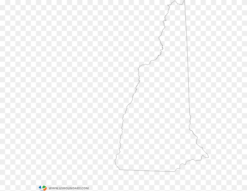 New Hampshire Outline Map Diagram, Triangle, Outdoors, Nature Png Image
