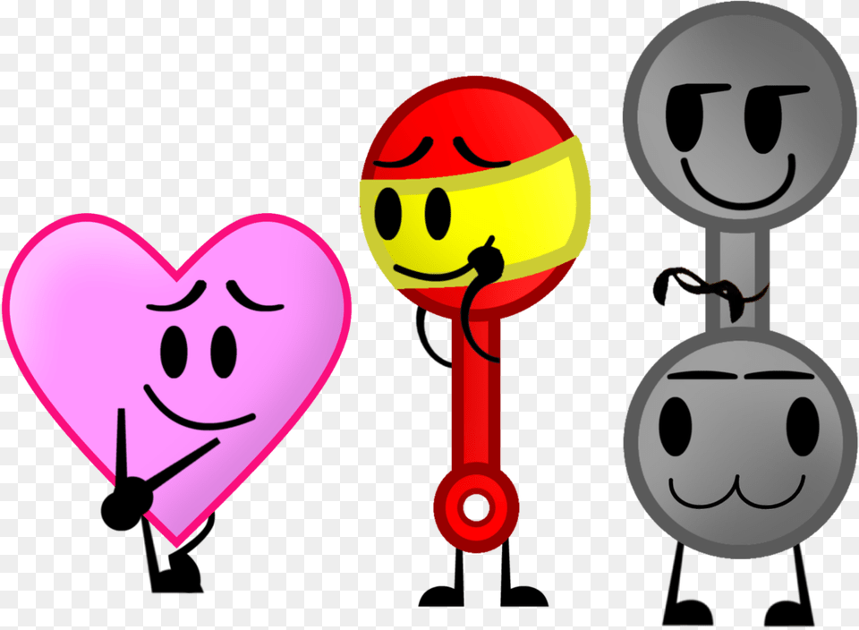 New Heart Rattle And Barbell By Domobfdi Cartoon, Toy Free Png Download