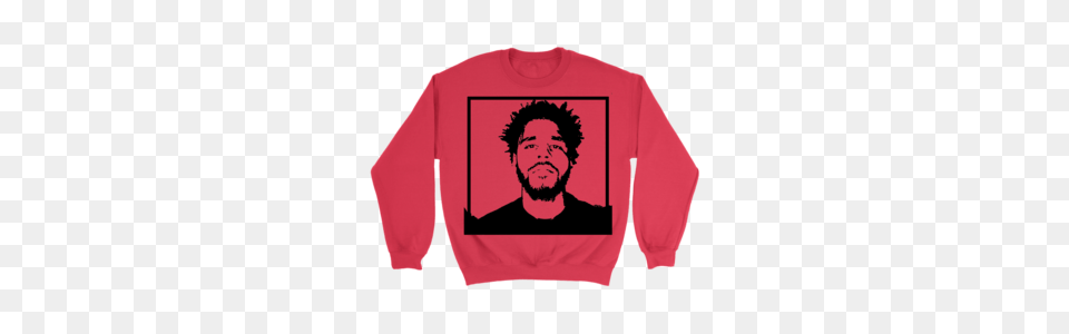 New Hip Hop Graphic Crewneck Featuring Icon J Cole Loudstudio, T-shirt, Clothing, Sweatshirt, Sweater Png