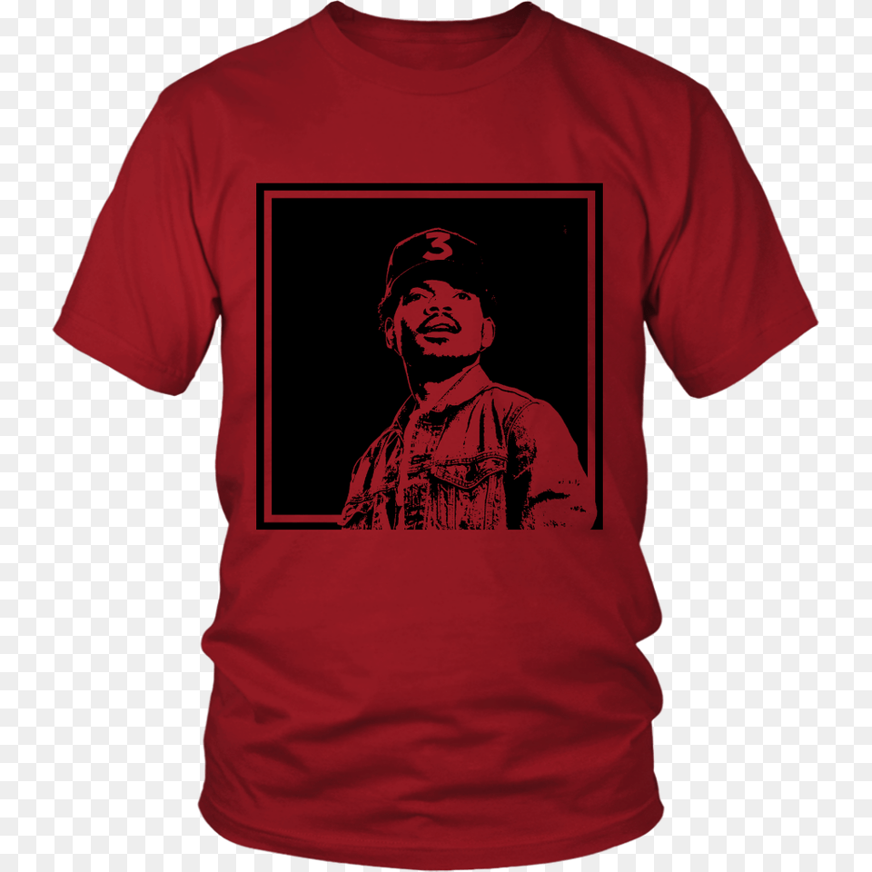 New Hip Hop Graphic T Shirt Featuring Chance The Rapper Loudstudio, Clothing, T-shirt, Adult, Male Free Png