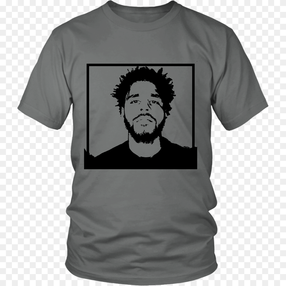 New Hip Hop Graphic T Shirt Featuring Icon J Cole Loudstudio, Clothing, T-shirt, Adult, Male Free Png Download
