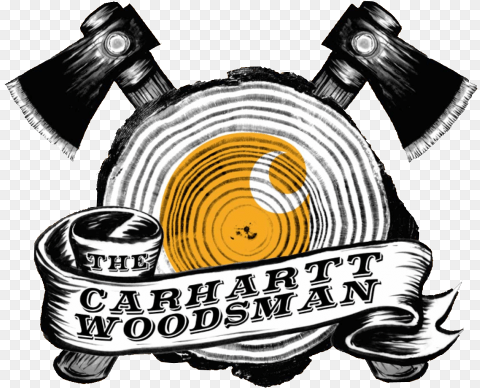 New Holland Carhartt Woodsman Beer Presents Baraga Carhartt Logo, Emblem, Symbol, Person Png Image