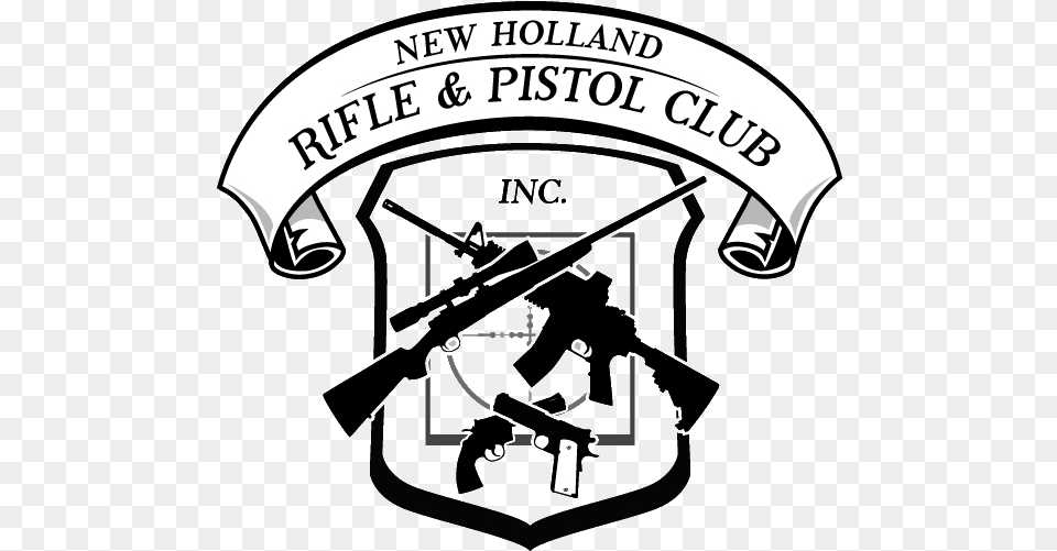 New Holland Rifle And Pistol Club Rifle And Pistol Logo, Firearm, Gun, Weapon, Adult Png