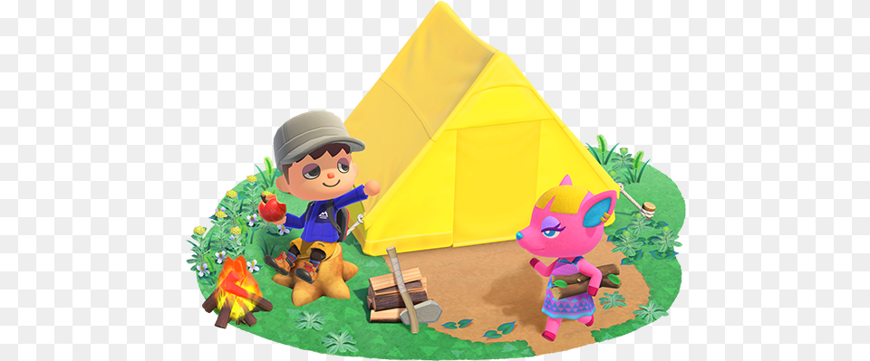 New Horizons Animal Crossing New Horizons, Tent, Outdoors, Baby, Camping Free Png Download