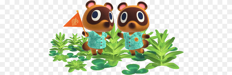 New Horizons Timmy And Tommy Animal Crossing Sticker, Leaf, Plant, Potted Plant, Plush Free Png