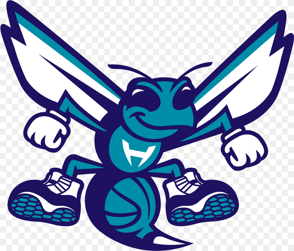 New Hornets Logo Transparent Charlotte Hornets Logo, Animal, Bee, Insect, Invertebrate Free Png