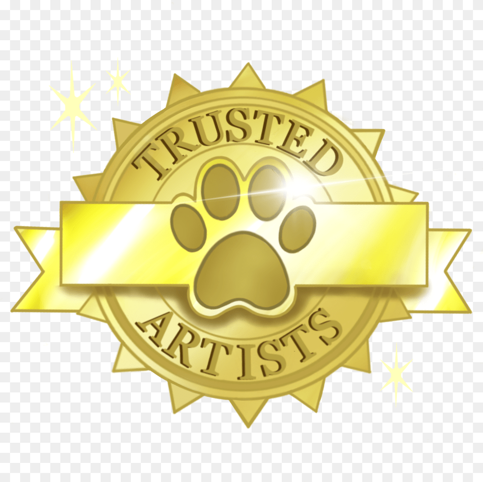 New Icon For Trusted Artists Label, Badge, Gold, Logo, Symbol Free Png Download