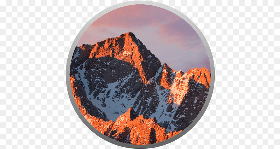 New In Sierra And Next Seminar Notes Macos Sierra Logo, Nature, Photography, Peak, Mountain Png