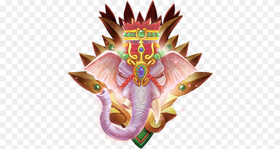 New In Smite Happy Trees 48 Patch Notes Lord Ganesha Fanart, Emblem, Symbol, Dragon Free Png Download