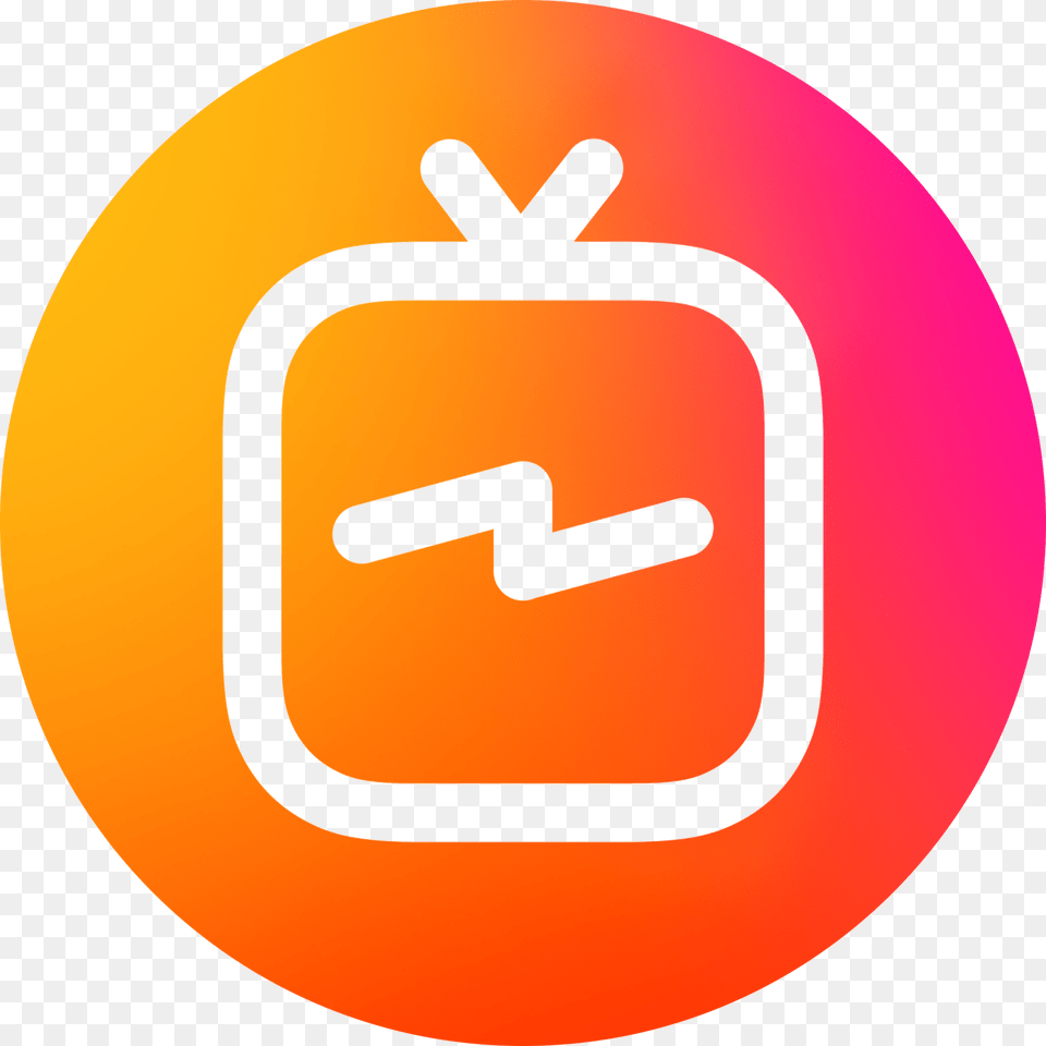New Instagram Igtv Logo, Sign, Symbol, Disk Free Transparent Png