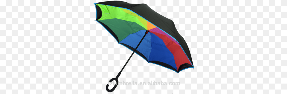 New Inventions Hot Sale Rainbow Upside Down Umbrella Umbrella Red, Canopy, Person Free Transparent Png
