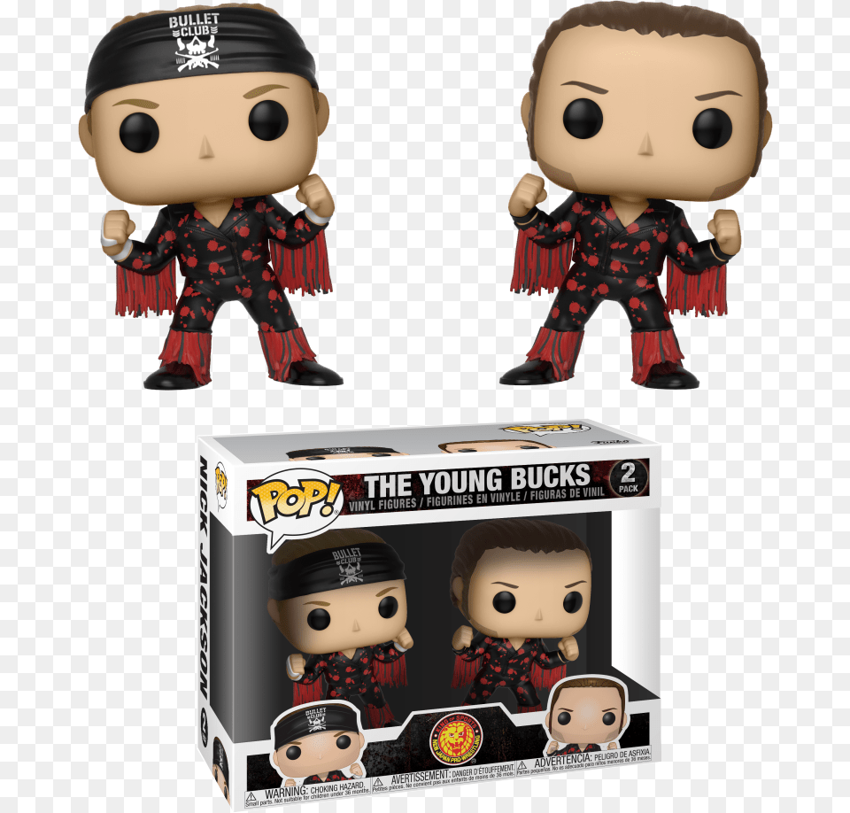 New Japan Pro Wrestling Bullet Club Funko Pop, Baby, Person, Doll, Toy Png Image