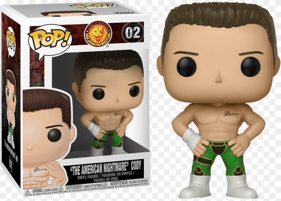 New Japan Pro Wrestling Kenny Omega Funko Pop, Toy, Doll, Person, Head Png