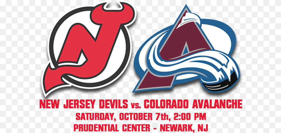 New Jersey Devils Colorado Avalanche Logo Background, Dynamite, Weapon, Symbol, Text Png