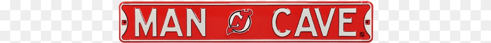 New Jersey Devils Man Cave Authentic Street Sign Toronto Maple Leafs Man Cave Sign, License Plate, Transportation, Vehicle Png